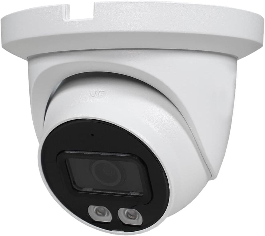 5MP IP AI Full Color Deterrence Turret – White
