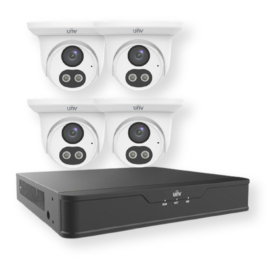 4CH POE NVR WITH 8MP/4K FULL COLOR Night  IPC KIT- AIB